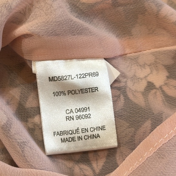 Lila Rose Floral Doible Layer Sheer Dress - Picture 4 of 9